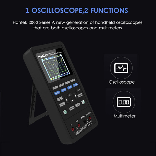 Hantek Osciloscopio Digital De Mano 2 En 1 + Multímetro Y