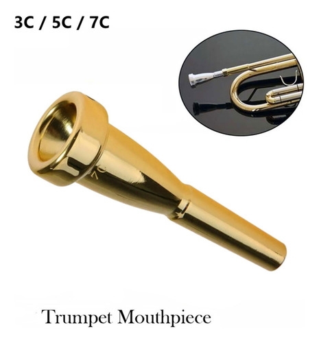 Accesorios De De Trompeta, Repuesto De Piezas Pulidas Oro 7c