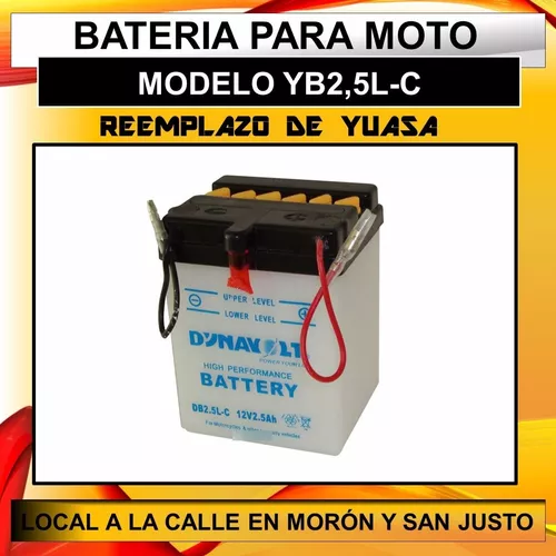 Bateria Moto Db2.5l-c 12v 2.5ah Megabat Dynavolt Yb2.5l-c