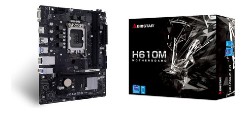 Motherboard Biostar H610mhc 2.0 14th Matx 1700 ! Color Negro