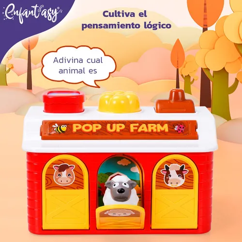 Juguete Granja Musical Pop Up Con Música Y Luces Piano