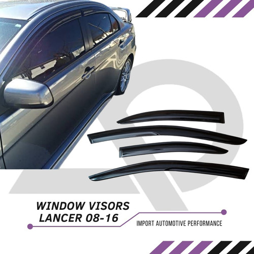 Window Visors Mitsubishi Lancer 08-16