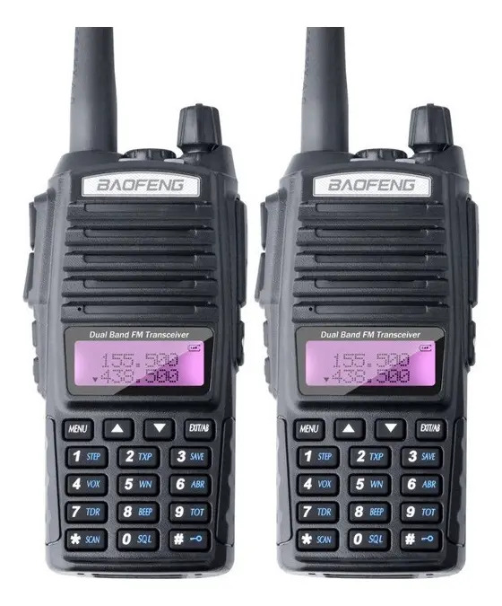 Kit 2 Rádio 2 Baofeng Uv82