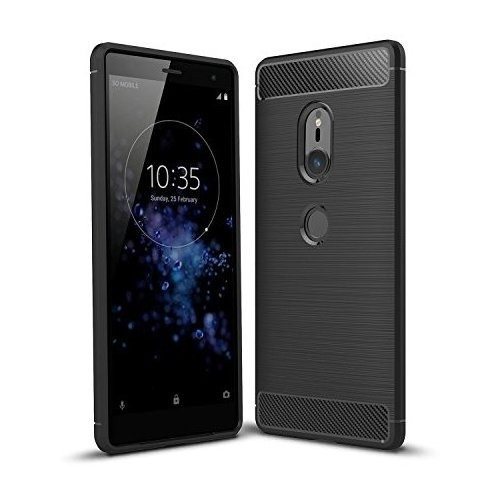 Funda Para Sony Xperia Xz2 Funda, Carbon Fiber Shock Absorpt