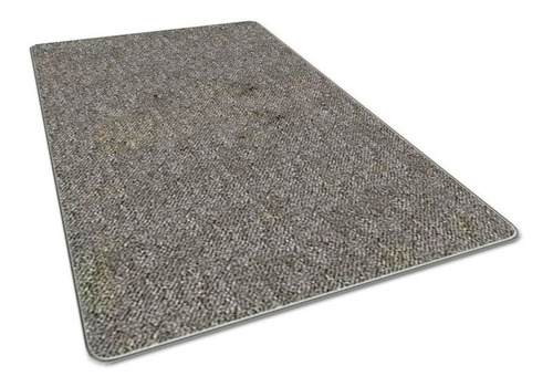 Carpeta Alfombra Boucle 1.50 X 2.00 Orillado Gris 