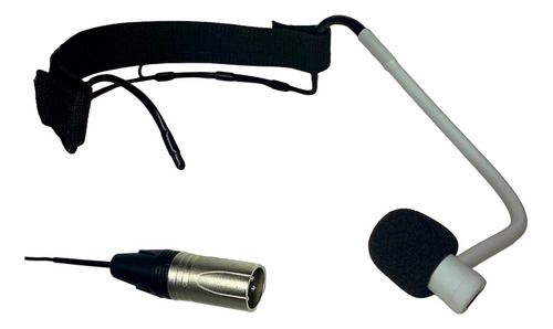 Microfone Headset Phantom Xlr Para Mesa De Som Pfc-411 Pro Cor Cinza