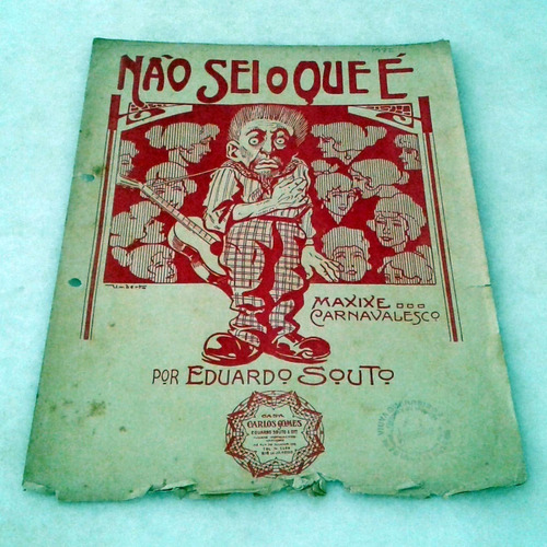 Imagem 1 de 3 de Partitura 1922 - Não Sei O Que É - Eduardo Souto