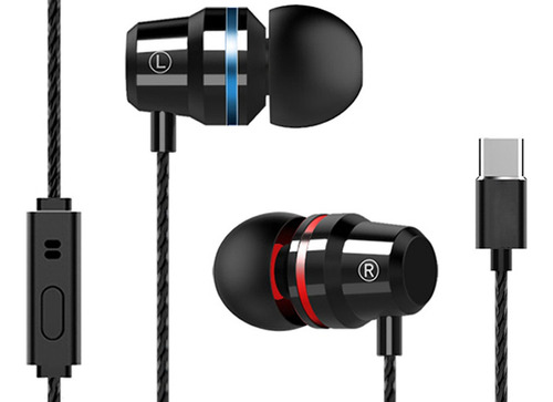 Auriculares Usb-c Tipo C Manos Libres Huawei Samsung Xiaomi