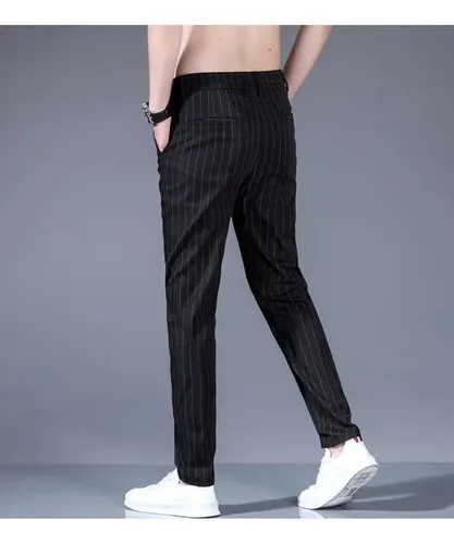 Pantalones de rayas para hombres sale