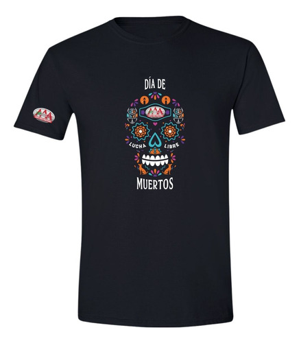 Playera Día De Muertos Deportiva Hombre Lucha Libre Aaa