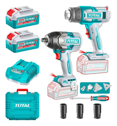 Kit de chave de impacto de 850 nm e pistola de calor 550 °C