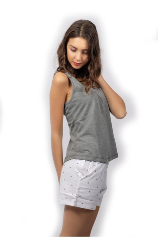 Imagen 6 de 10 de Musculosa Krystelle Jelue Pijama Dama Mujer Verano Comodo