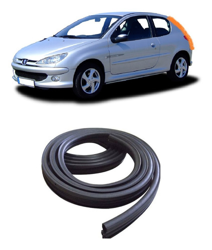 Burlete Porton Trasero Peugeot 206 3 P