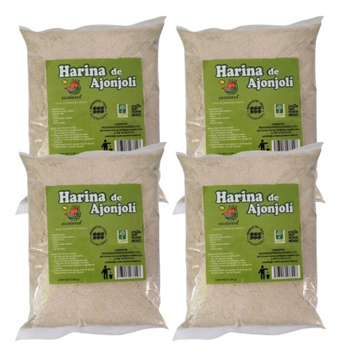 Harina De Ajonjolí Ecotierra Orgánico Calidad Premium 2 Kg.