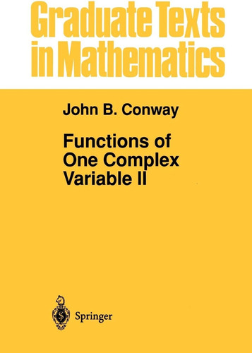 Libro: Funciones De Una Variable Compleja Ii (grado) En Ingl