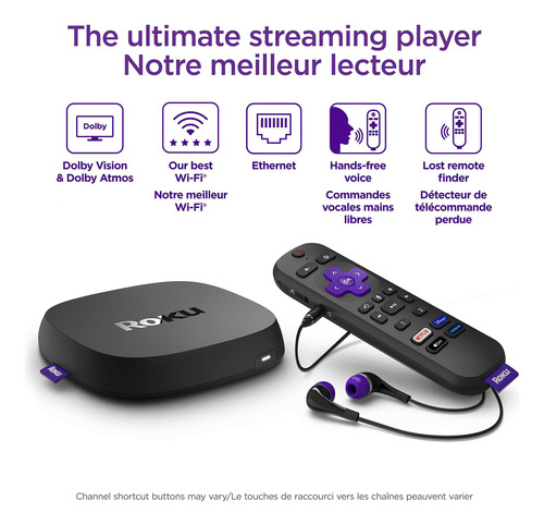 Reproductor De Streaming Roku Ultra Lt (4k/hdr/hd) Con V Mej