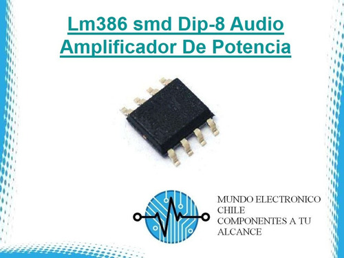 2 X Lm386 Smd Audio Amplificador De Potencia