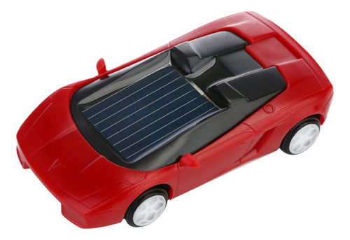 1x Mini Vehículo Gadget Coche De Energía Solar Rojo