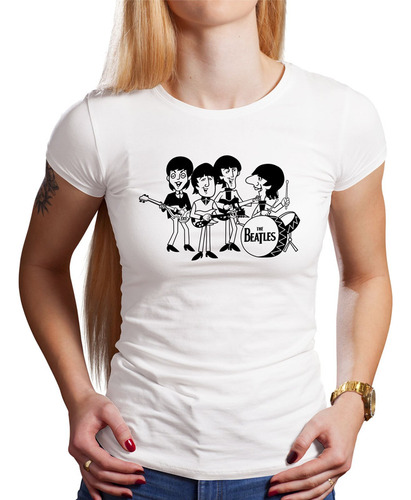 Polo Dama The Beatles Rock Band (d0428 Boleto.store)