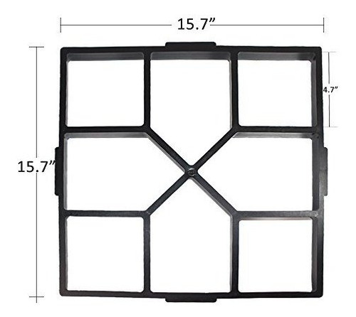 Path Maker Plastic Concrete Mold Jardin Diy Lawn Paving Squa