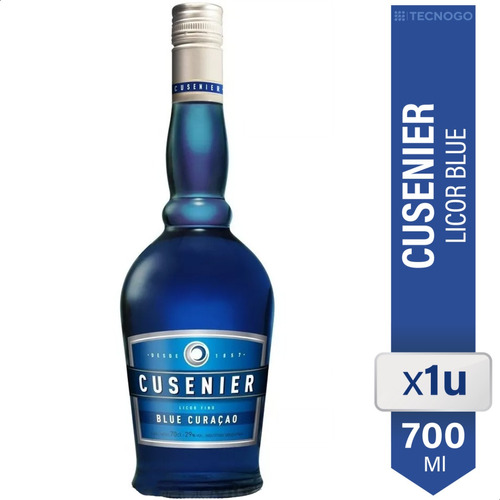 Licor Blue Curacao Cusenier 700ml 01almacen