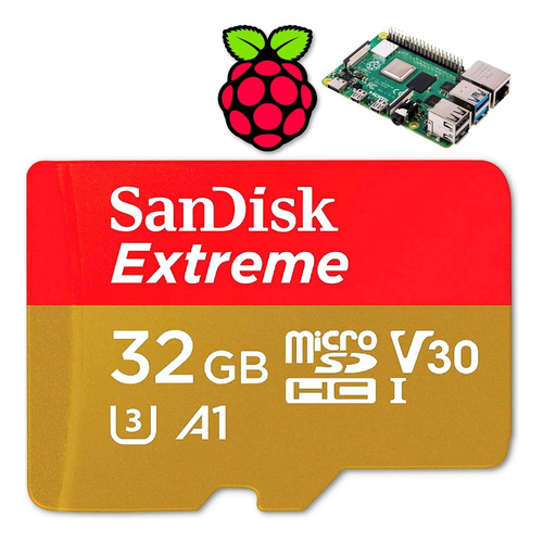 Tarjeta Micro Sd Extreme Raspberry Pi Precargada 32 Gb 400 4