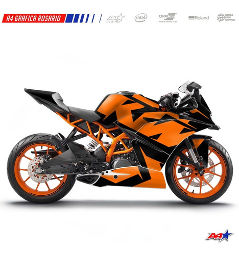 Calcos Proteccion Carenado Ktm Rc390 Rc200 Rc 390 200 Cod.13