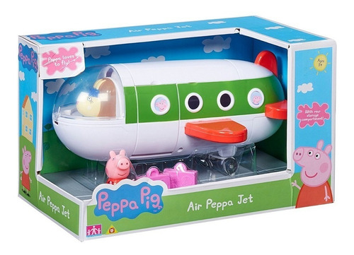 Peppa Pig Avion De Pasajeros Jet + Figura Peppa Y Sra Rabbit