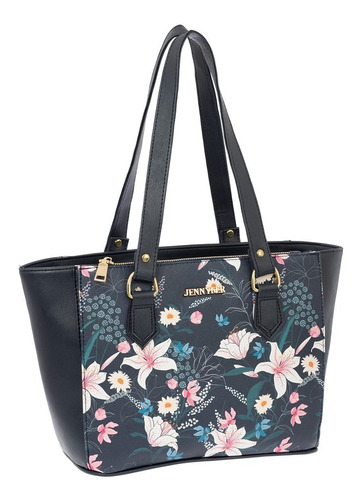 Imagen 1 de 6 de Bolsa Dama Flores Mujer Bolsa Marca Jennyfer Original 9413