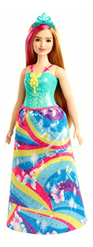 Muñeca Barbie Princesa Vestido Arcoiris Dreamtopia