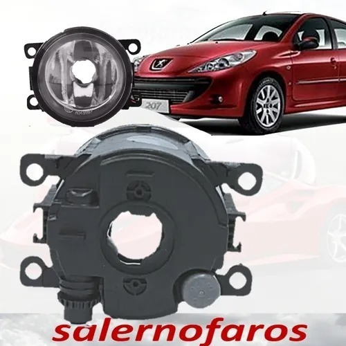 Imagen 3 de 10 de Juego 2 Faros Aux Peugeot 307 207 208 Con Lampara Y Fichas