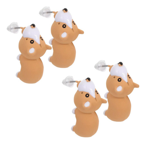 Arete High Monaco Earringdog02 De Silicona - 2 X Pack