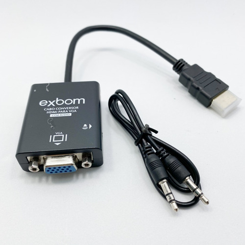 Cabo Conversor Hd/hdmi/vga Exbom Cchv100