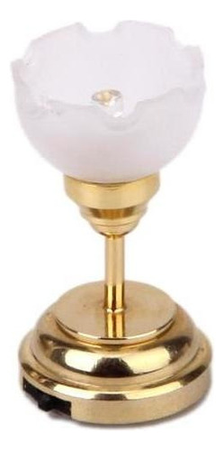 8x Metal Chapado En Oro 1:12 Modelo De Lámpara De Techo Led