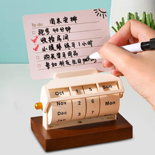 Calendario De Mesa Con Tapa, Calendario Con Tarjeta