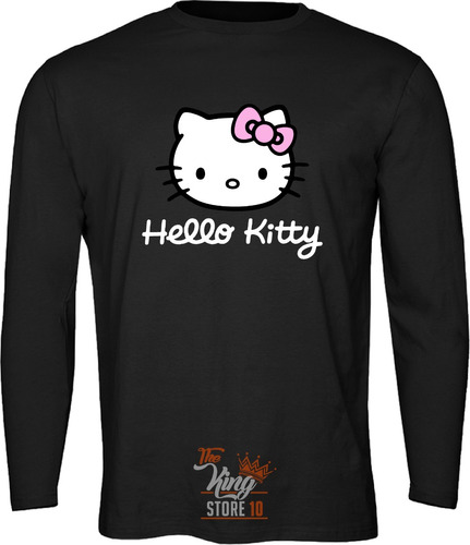 Polera Manga Larga, Hello Kitty, Gatita, Thekingstore10