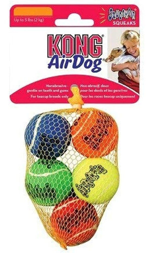 Juguete Kong Air Dog Squeaker Fetch - Xs (5 Unidades)