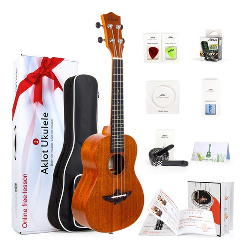 Ukelele Tenor, Ukelele De Caoba Maciza De 26 Pulgadas J...