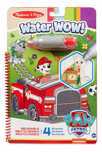 Libro para colorear Melissa & Doug Paw Patrol Water Wow! + Bolígrafo