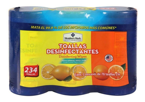 Toallitas Desinfectantes Member's Mark 3p/78p