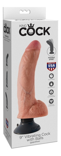 Vibradores King Cock 9 Sexshop Consoladores Protesis Dildos Color Piel