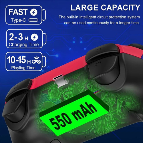 Mini Controle S600 Compatível Com Switch E Lite Wake Up C65m