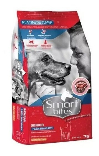 Imagen 1 de 1 de Smart Bites Platinum Care Senior 7kg.