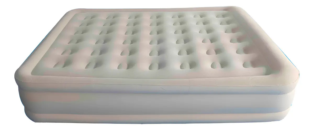 Colchon Inflable Electrico Comfort Elevado 157x203x47cm Hast Blanco