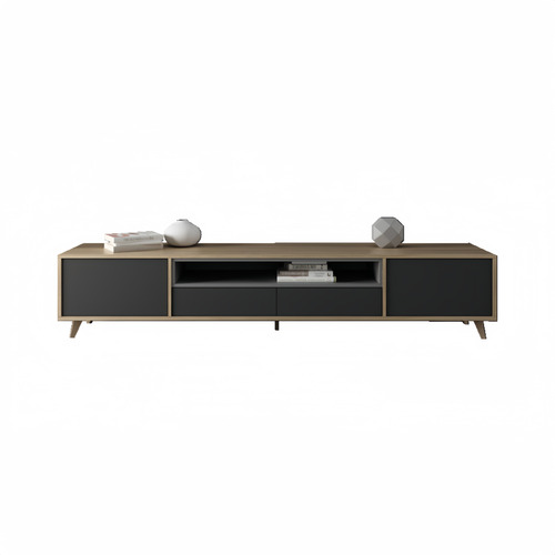 Mueble Para Televisión Estilo Nórdico Minimalista 200x40x44