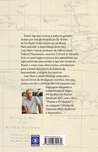 O Brasil de Darwin, de Cabral, Luiz Mors. Editorial Editora Europa Ltda., capa mole em português, 2021