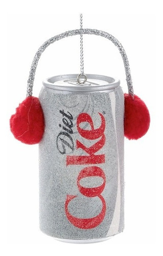 Adorno Para Árbol De Navidad Original Diet Coke Con Orejeras