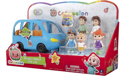 Cocomelon, Set Vehiculo Familiar 5 Figuras, Luces & Sonido