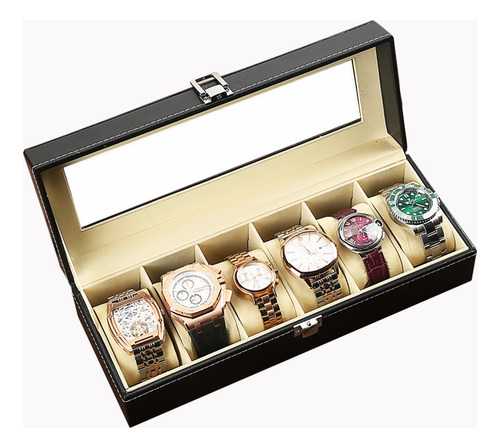 O Caja Almacenamiento Relojes Pu Al Por Mayor Caja Relojes
