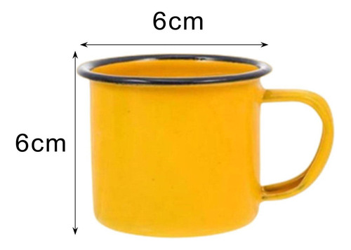 3 Taza De Café Esmaltada, Elegante, Fácil De Limpiar, Para